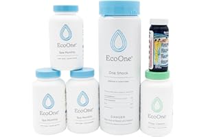 EcoOne | Hot Tub Chemical Maintenance & Supply Kit | Spa Shock, Conditioner & Purification Kit | Contains Oneshock Chlorine Granular, SPA Monthly Conditioner & Filter Cleanser | 3 Month Supply