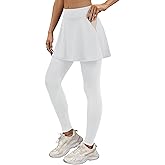LouKeith Skirted Leggings for Women Athletic Skirt with Leggings Tennis Skirt Yoga Running Golf Skirts with 4 Pockets