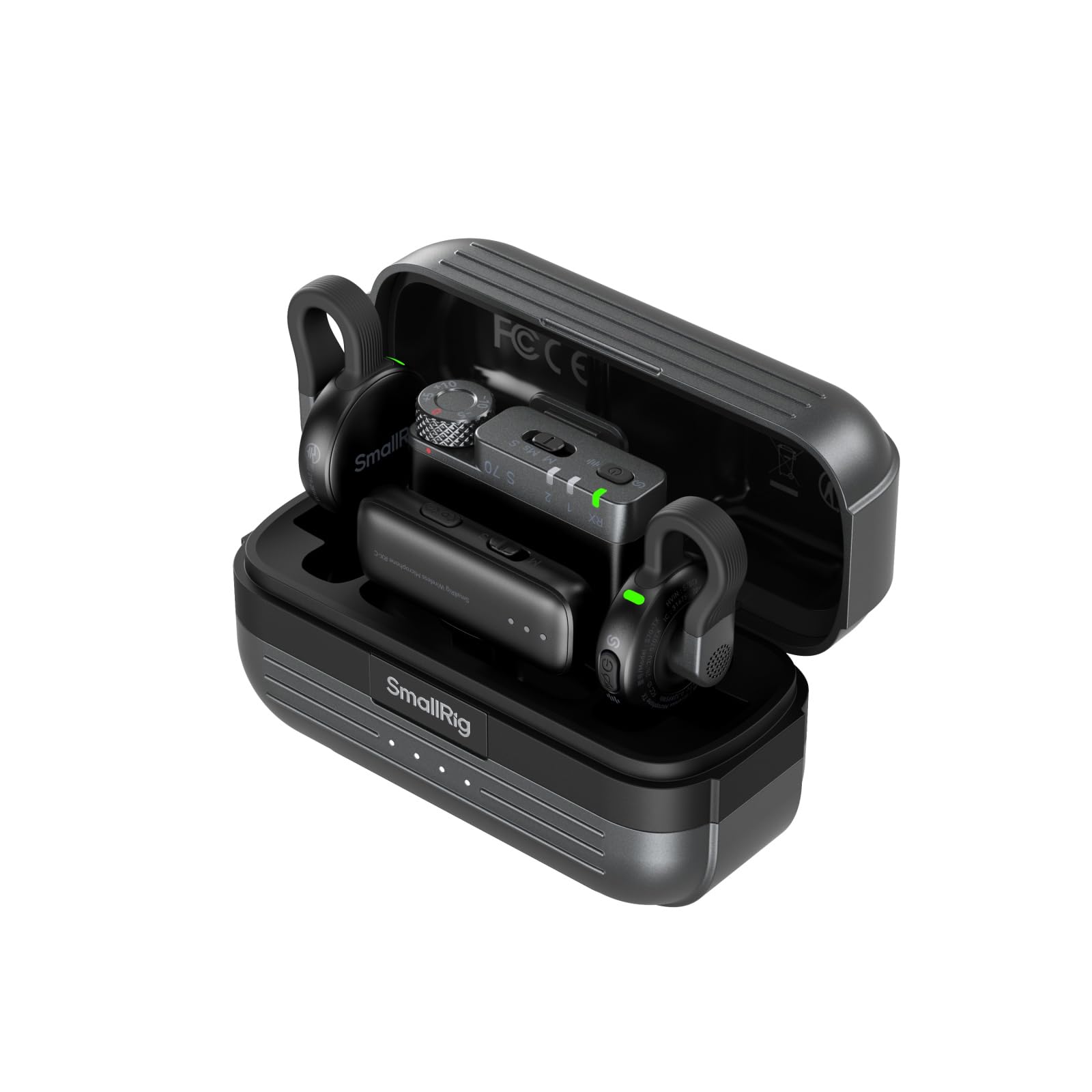 Photo 1 of ***Just Case *** SMALLRIG Wireless Mic S70 (Case), Compact Wireless Microphone for iPhone/for Android/Camera/Action Camera, 48h Use, Noise Reduction Record for Vlog (Black)