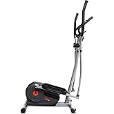 Sunny Health & Fitness Elliptical Exercise Machine, Silent Magnetic Fully Body Training with Pulse Rate Grips, LCD Performance Monitor Equipment for Home Gym, Adjustable Resistance SunnyFit App Access