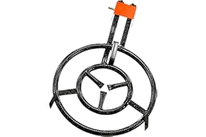 MAGEFESA 14-Inch Reinforced Enameled Steel Paella Pan Burner, Compatible with Paella Pans up to 20 Inches, Tripod Not Included