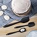 Silicone Spatula Set,Besiva 5-piece 600ºF Heat-Resistant Spatulas,Baking Spoons & Silicone Brush,Safe Soft and Non-stick Flexible Rubber Spatulas with Stainless Steel Core Design