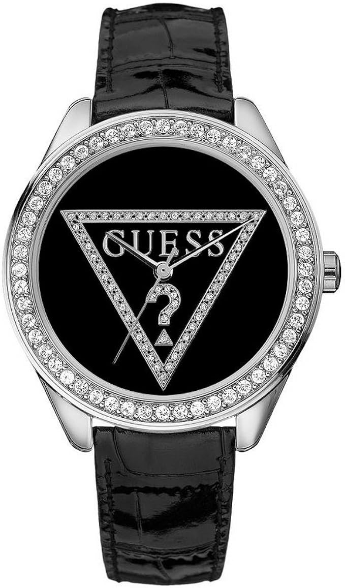 Guess Ladies Watch Mini Triangle W65006L2 with Black Dial and Black