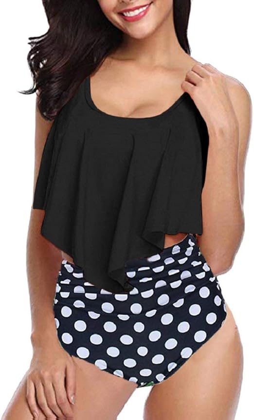 YEBIRAL Swimsuits for Women Tankini Swimwear Beachwear Two Piece Plus