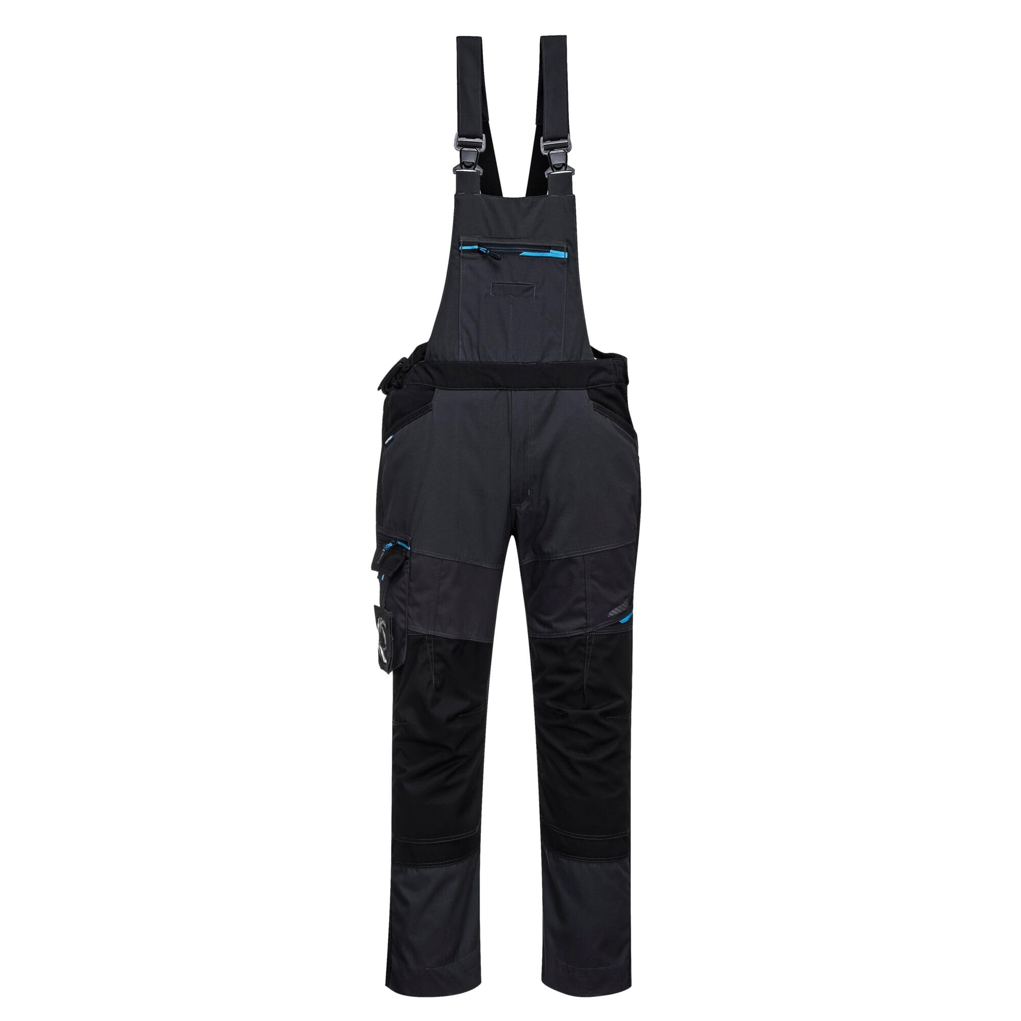 Portwest WX3 Bib and Brace, Size: S, Colour: Metal Grey, T704MGRS