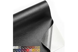 SiiRo 16 X 40 inch Leather Repair Patch Self Adhesive, Black Leather Repair Tape for Furniture, Adhesive Leather Patch for Ca