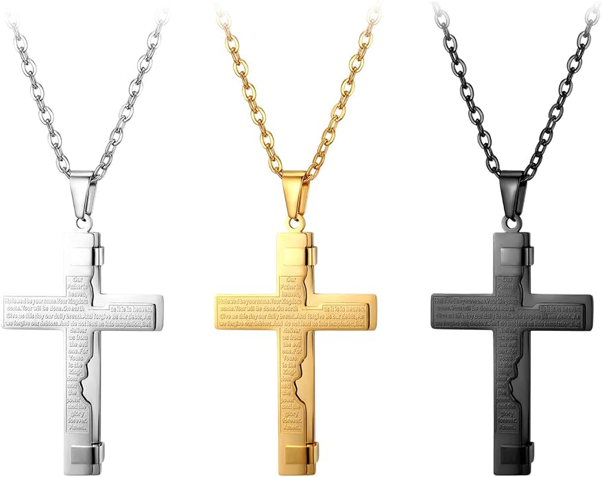 Collier Acier Inoxydable Poli Pendentif Éclair - Style Rétro Pour Homme Et Garçon