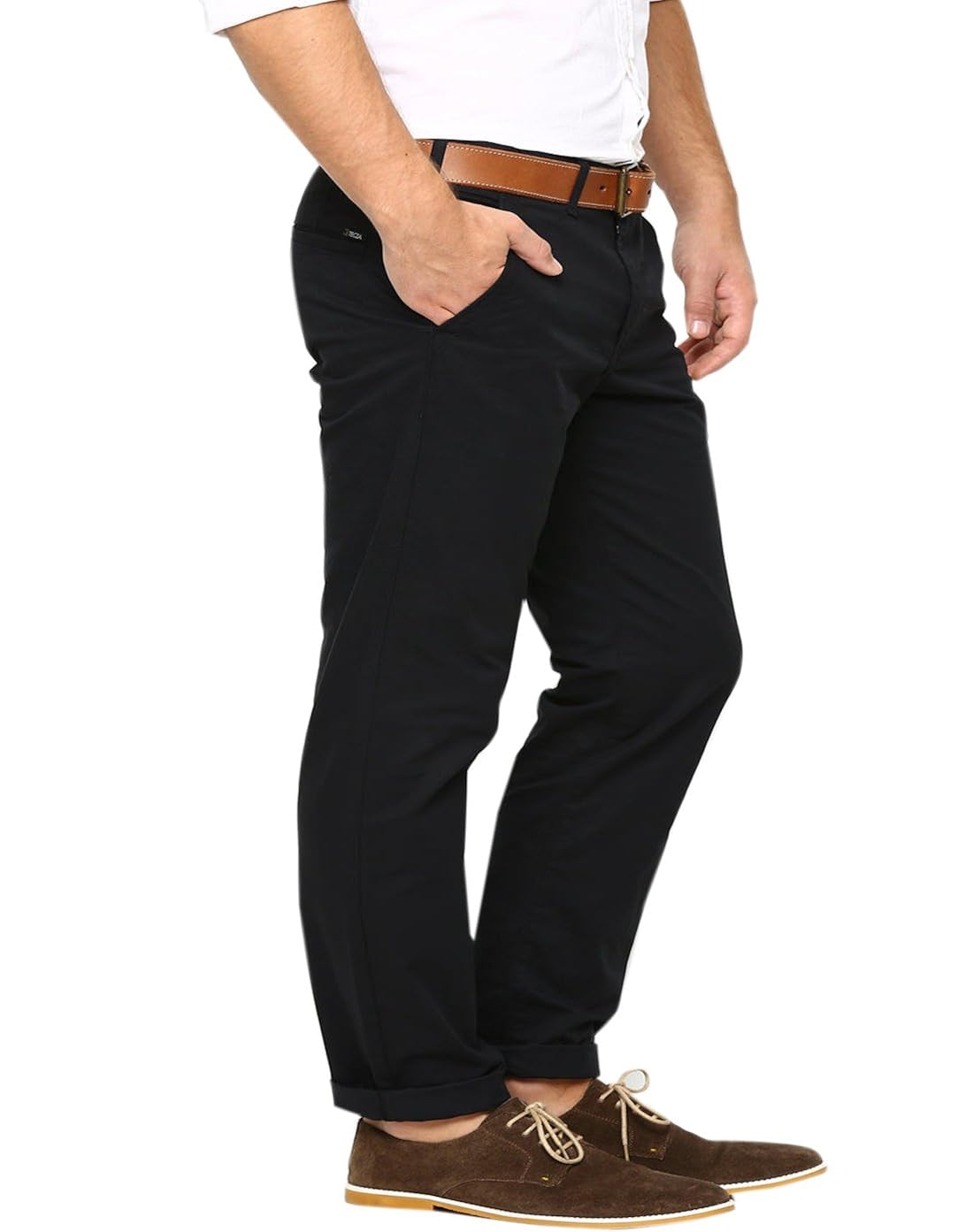 ad & av mens casual trouser (110_mens_lycra_black_kk)-black