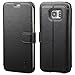 PEADOO Galaxy S7 Edge Case, TANNC Flip Leather Wallet Phone Case [Layered Dandy] - [Card Slot][Flip][Wallet] -Case for Samsung Galaxy S7 Edge Devices -Black