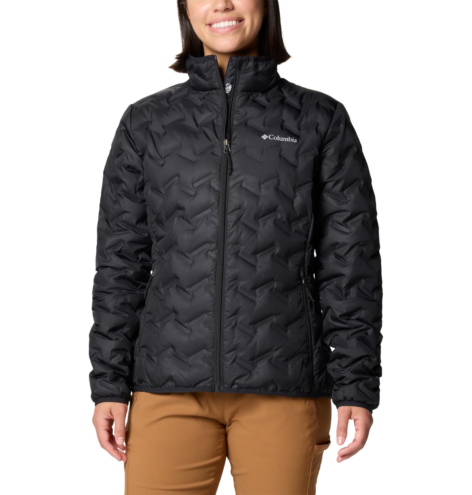 Columbia Womens Delta Ridge II Down Winter Jacket, Black, XX-Large