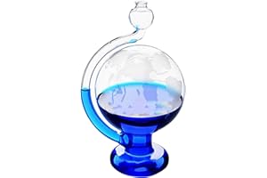 Barometric Pressure Gauge, Storm Glass Weather Predictor, Visual Barometric Pressure Gauge, Portable Glass Barometers for The