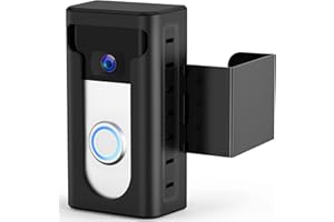 QIBOX Anti-Theft Video Doorbell Mount Compatible with Wireless Video Doorbell, Not Block Doorbell Motion Sensor, No-Drill Mounting Bracket Wedge Adapter Holder Accessories for Home Rentals Room