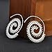 Vintage Boho Style Women Circles Round Spiral Tribal Hoop Earrings Retro Jewelry By NYKKOLA