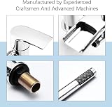 Hapilife Waterfall Bath Shower Mixer Tap Twin Lever 2 Hole Deck Mounted Chrome view 6