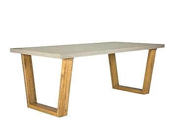 Massivum Gladstone Esstisch 160x90 Beton/Pinie, Holz, Braun, 160 x 90 cm