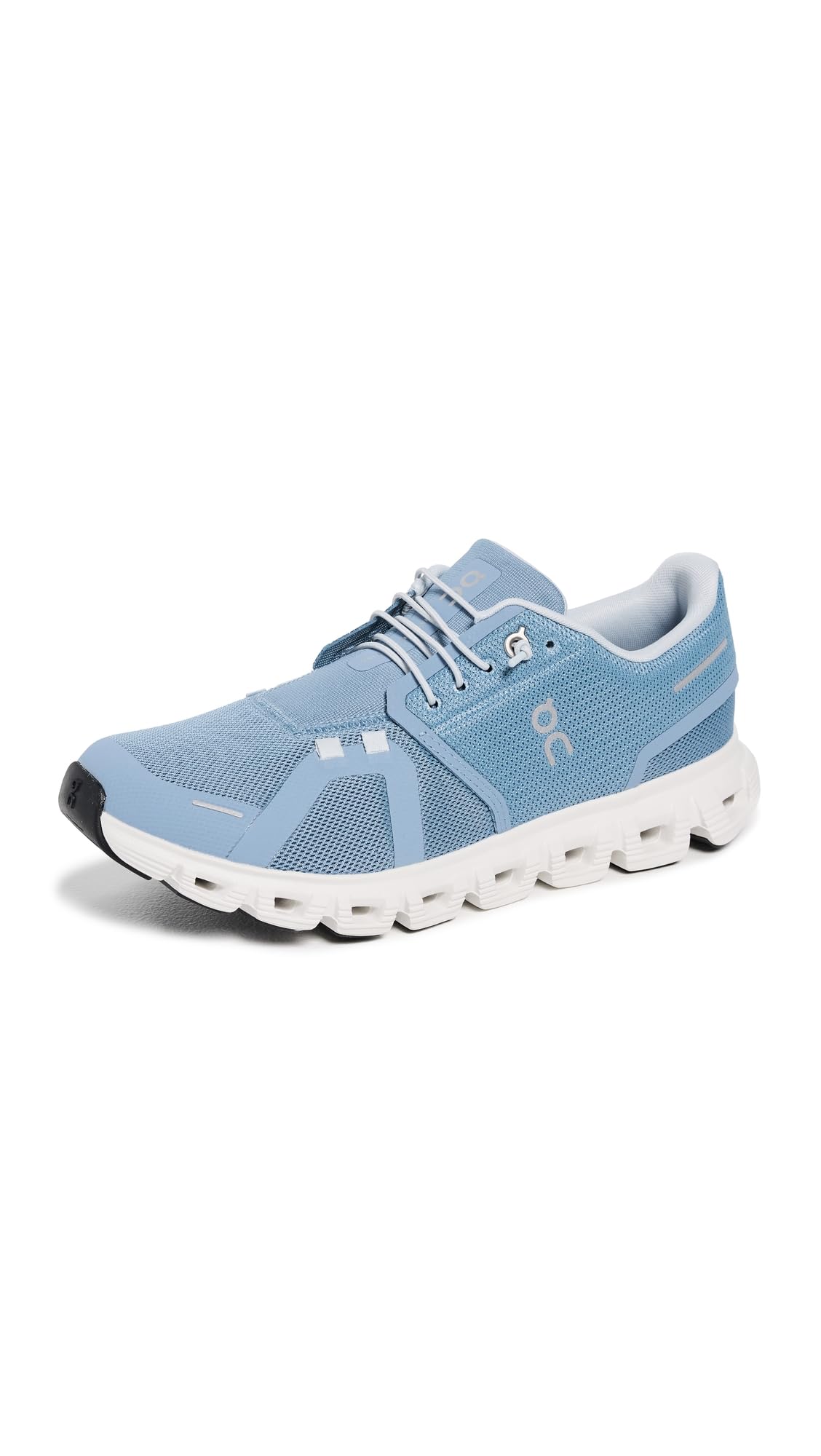 On Women's Cloud 6 Sneakers, Chambray/White, 6.5 Medium US Image