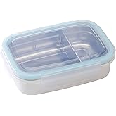 Innobaby Keepin' Fresh Stainless Steel Divided Bento Snack Box with Lid for Kids and Toddlers, Removable Divider, BPA Free, 19 oz, Aqua
