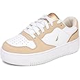 Nautica Girls Fashion Shoe - Lace-Up Low-Top Tennis Sneakers for Big Kids, Little Kids & Toddlers (Regular Heel/Platform Sole)