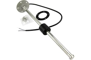 NEWMAIX Marine Fuel Sending Unit,Kus 500mm 0-190ohm Sender Boat Fuel Water Level Sensor Fuel Level Tank Sending Unit for Boat Truck Car RV (500mm, European Standard 0-190ohms)