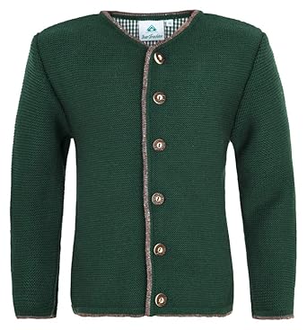 Isar-Trachten Kinder Strickjacke Vincent - Tanne - Trachtenjacke Janker Kirchweih Oktoberfest
