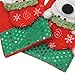 LimBridge Christmas Mini Stockings, 12 Pack 6.25 inches Small 3D Kids Glitter Set, Felt Xmas Tree Santa Claus Snowman Reindeer Gift Card Silverware Holders, Mini Personalized Holiday Treat Bag