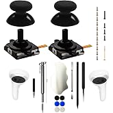iParto Thumbsticks for Oculus Quest 2 Controller Joystick Replacement Kit for Meta Quest 2 Thumbstick Caps with Tools