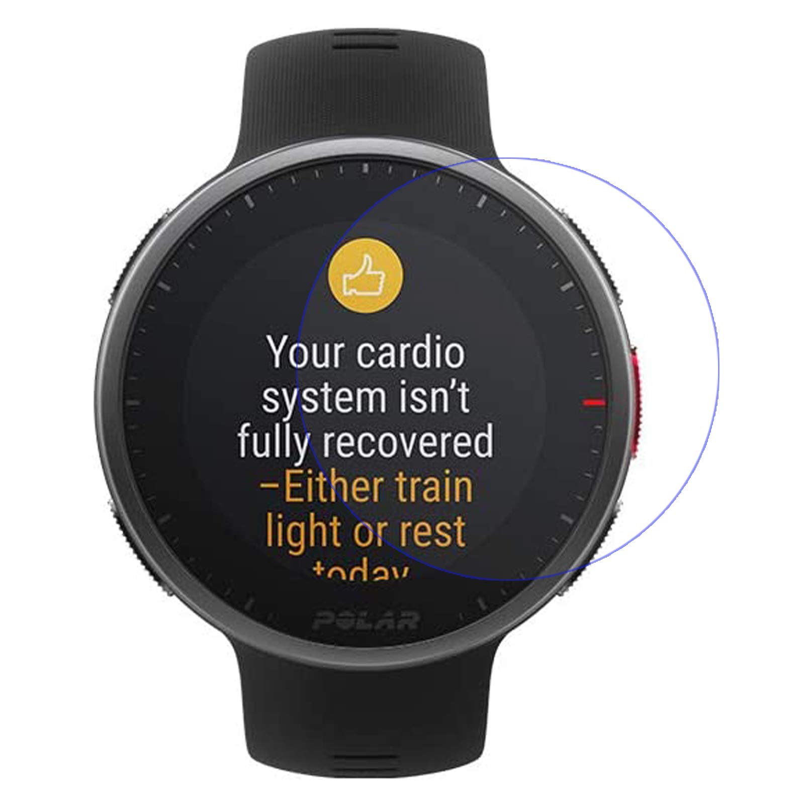 LOKEKE For Polar Vantage V2 Tempered Glass Screen Protector, Premium Tempered Glass Screen Film Protector for Polar Vantage V2 Watch, Made From Real Glass