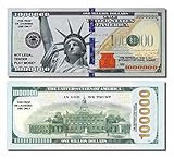 Million Dollars, 25 Bills of Best Real Looking Play Money, Real Size Real Rich Full Color, The #1 Play Money for Education, Props, Gifts & Fun