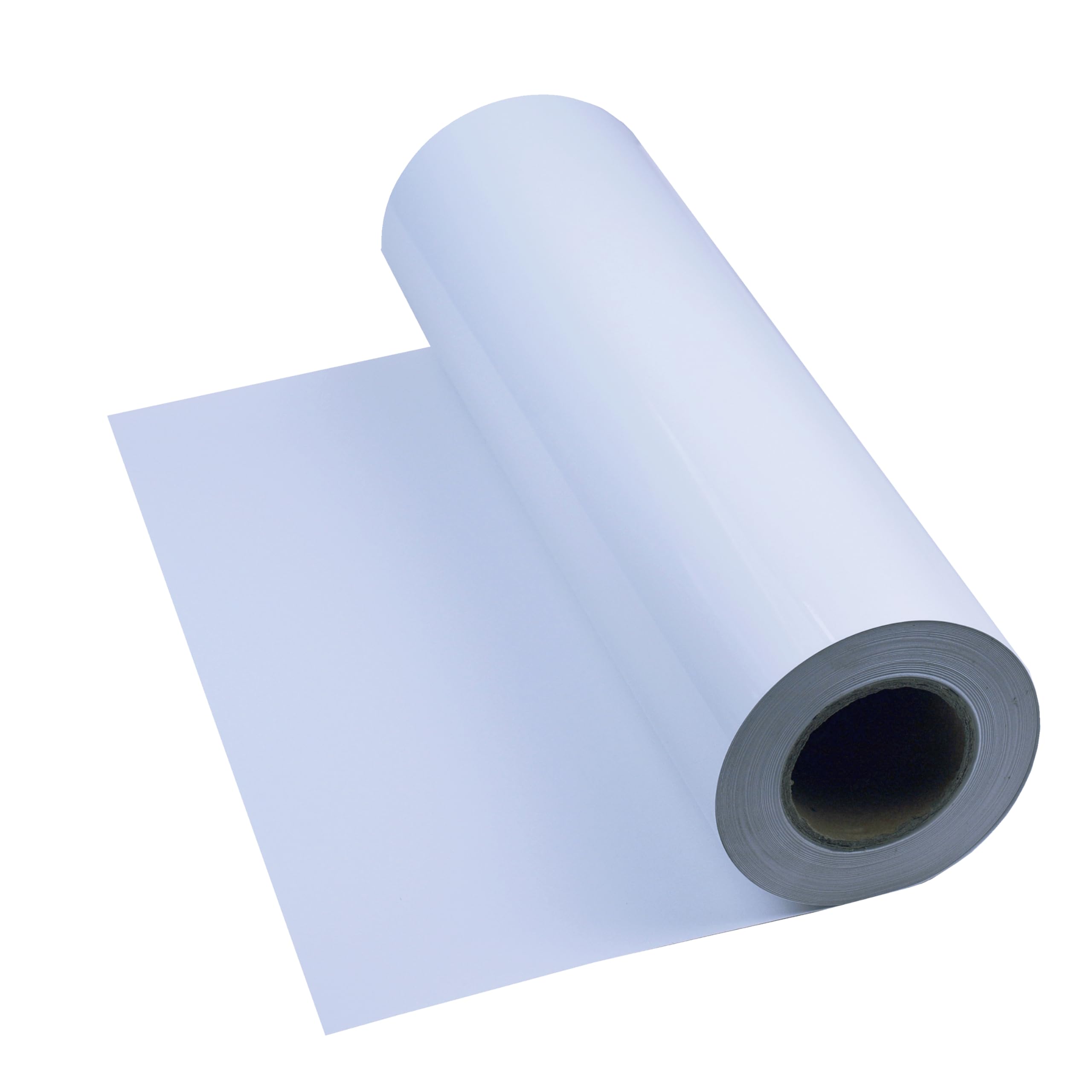 Photo 1 of 24" x 1200" (100 ft) Printable Vinyl Sticker Paper Roll, Matte White Waterproof Sticker Paper Roll Labels for Roll-feed Inkjet Printer with 3 inch Core
