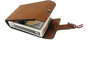 Cribbage Board Game Set, Portable Cribbage Boards, Foldable Leather Travel Cribbages Games Boards, Family Board Games with Fu