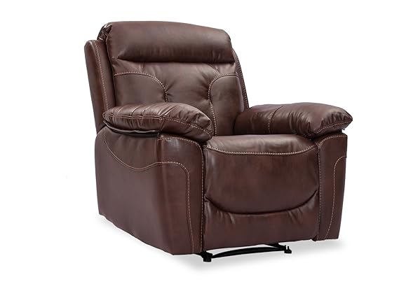 Durian Dream Curl up In Style Single Seater Recliner (Matt Finish, Brown)