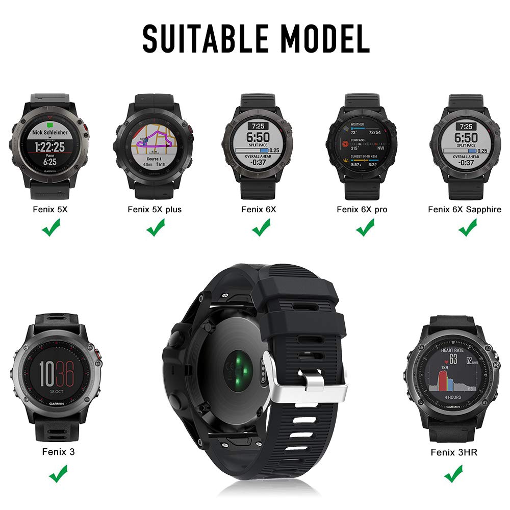 Supore Compatible With Watch Band For Garmin Fenix 5x Fenix