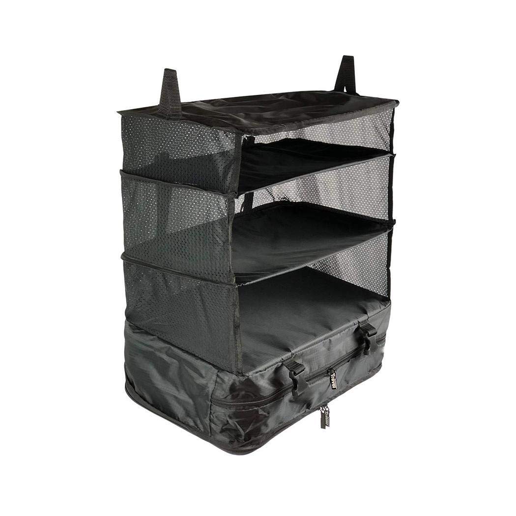 Ladiy Multi-Function Foldable Travel Hanging Bag Three-Layer Luggage Storage Pouch Space Saver Bags