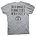 Jack Daniels Men's Daniel's Grey Whiskey Short Sleeve T-Shirt Grey X-Large