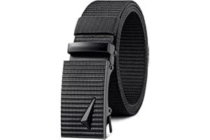 YOORAN Web Belt Tactical Belt Heavy Duty Nylon Ratchet Belt Automatic Buckle Adjustable Belt, Gift Box