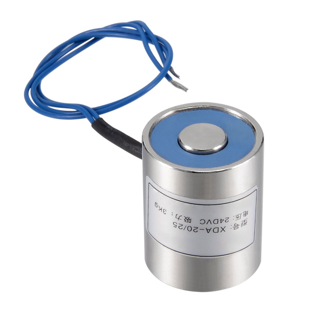 uxcell 80x38mm DC12V 1000N Electric Sucking Disc Solenoid Lift Holding Electromagnet