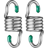 Aheucndg Heavy Duty Hammock Hanging Kit, 2 Pack 1300LBS M8 Capacity Spring Hammock Chair for Outdoor Indoor Activity of Porch Swings Hanging Chairs.