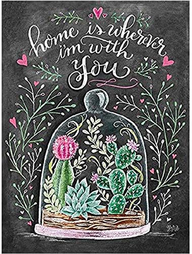 Lunch Chalk Board Comic DIY 5D Full Drill Diamond Painting Kits for Adults Kids,Feccile 1PC 12x10 Embroidery Rhinestone Pasted Cross Stitch for Home Decor