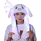 LED Glowing Plush Moving Rabbit Hat 