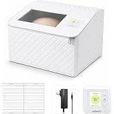 HenHot 2026 Advanced Sourdough Proofing Box with Active Warm-Air Circulation, Foldable Dough Proofer for Bread &amp; Pizza Dough, Built-In Top Control Panel, 68&ndash;122&deg;F Temp Control, Humidity Monitor