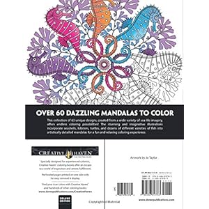 Creative Haven Deluxe Edition Sea Life Mandalas Coloring Book (Adult Coloring)