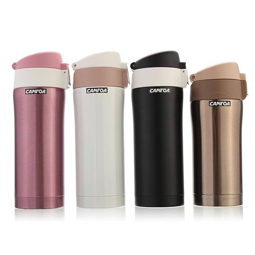 title=Bottiglia Acciaio Inox, CAMTOA 350ML Portatile Borraccia in Acciaio Inox