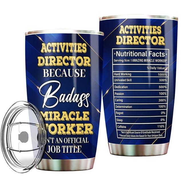 MONIZILUCKY Activities Director Tumbler Stainless