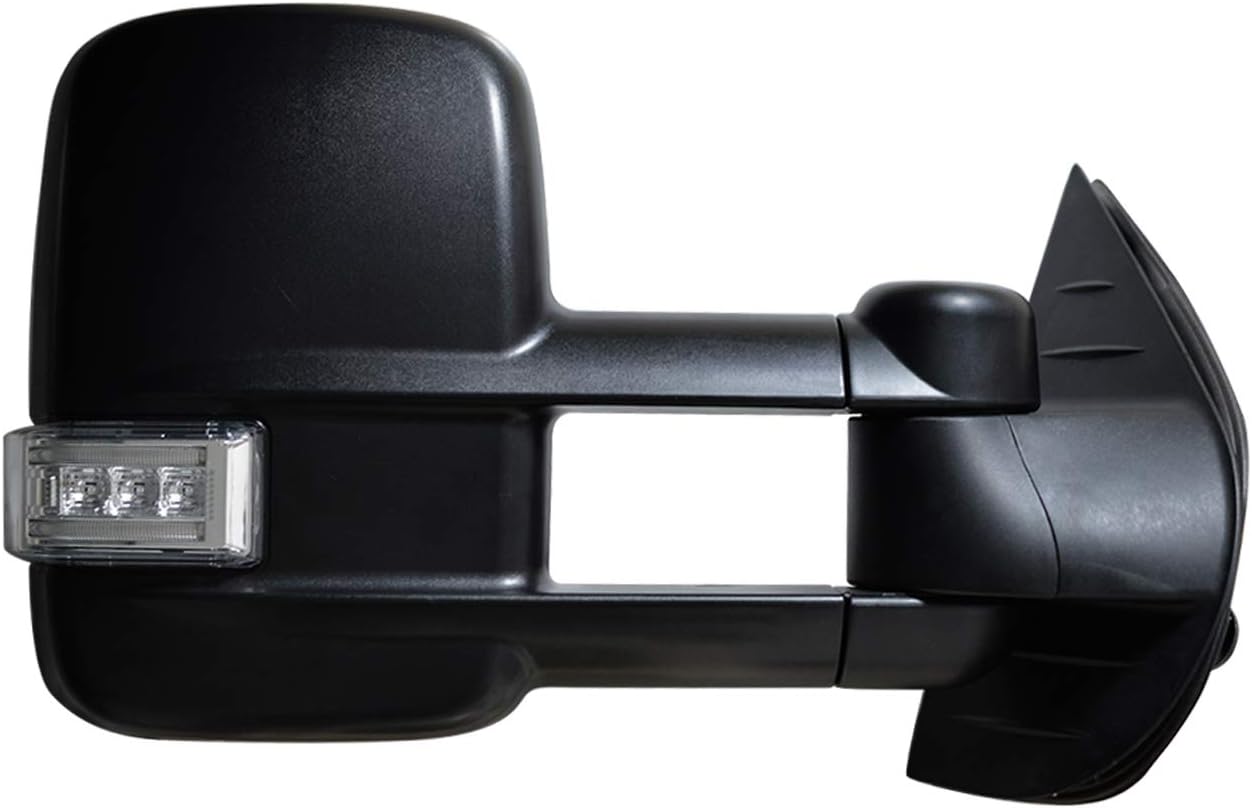 AERDM New Pair Towing Mirrors Power Operated Heated Textured Black