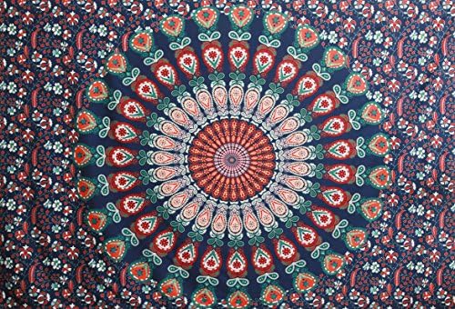 [SALE] Premium Quality Bohemian Mandala Tapestry Wall Hanging Décor by VARANO, Picnic Sheet Beach Towel Throw – HD No-Fading Digital Printing - Clear Patterns &amp; Vivid Colors (A1)