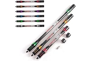 AMEYXGS Archery Balance Bar Balance Rod 10" 12" 15" Balance Side-Bar Carbon Stabilizer System Damping Rods Shock Absorber for Compound Recurve Bow