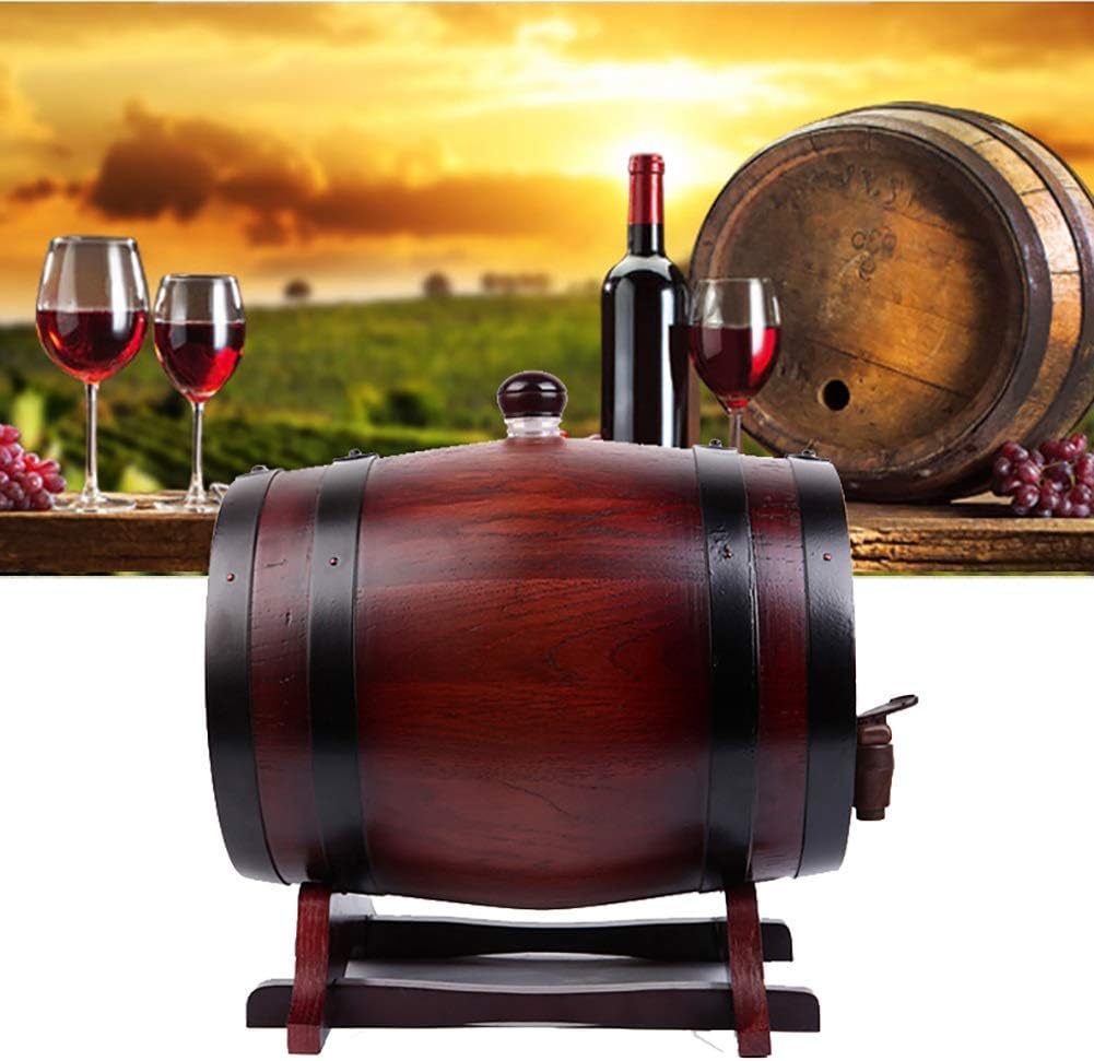 YIQIFEI Holzweinfässer, Holzweinfass Whisky Aging Barrel, Graviertes