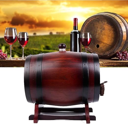 YIQIFEI Holzweinfässer, Holzweinfass Whisky Aging Barrel, Graviertes