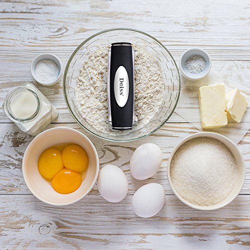 Deiss PRO Pastry Cutter - Stainless Steel Pastry Blender & Dough Cutter, Non-Slip Handle - Dishwasher Safe
