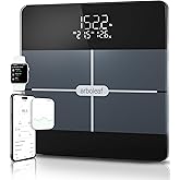 Arboleaf Smart Scale with BMI, Body Fat, Muscle Mass, Digital Bathroom Scale for Body Weight, 14 Body Composition Metrics, Large LED Display, Accurate Weighing Machine, App Sync, 500lbs, 10.2"